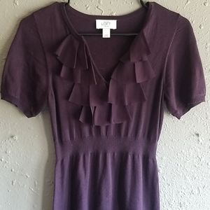 LOFT Purple Sweater Dress